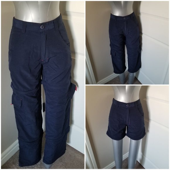 Navy Transforming Cargo Pants - Picture 1 of 11